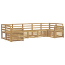 vidaXL Kültéri kanapé szett 7 pcs Fehér 304 x 132,5 x 73 cm