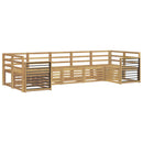 vidaXL Kültéri kanapé szett 7 pcs Fehér 304 x 128,5 x 73 cm