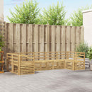 vidaXL Kültéri kanapé szett 7 pcs Fehér 304 x 126,5 x 73 cm