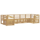 vidaXL Kültéri kanapé szett 7 pcs Fehér 304 x 126,5 x 73 cm