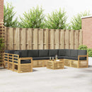 vidaXL Kültéri kanapé szett 8 pcs Fehér és antracit 59 x 59 x 37 cm