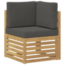vidaXL Kültéri kanapé szett 8 pcs Fehér és antracit 59 x 59 x 37 cm