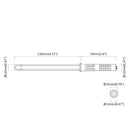 vidaXL Lebegő polctartók 12 pcs Bézs Ø12 x 190 mm Acél