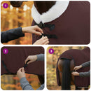 vidaXL Ló Takaró Teljes Sötét Barna 85 cm Polár fleece