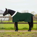 vidaXL Ló Takaró Teljes sötét zöld 155 cm Polár fleece
