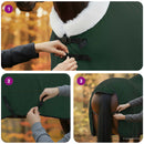 vidaXL Ló Takaró Teljes sötét zöld 165 cm Polár fleece