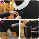 vidaXL Ló Takaró Fekete 145 cm Polár fleece