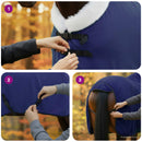 vidaXL Ló Takaró Sötétkék 105 cm Polár fleece