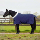 vidaXL Ló Takaró Sötétkék 125 cm Polár fleece