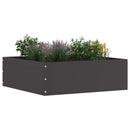 vidaXL Fűszegélyezés Fekete 40 x 40 x 13 cm Acél