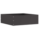 vidaXL Fűszegélyezés 6 pcs Fekete 40 x 40 x 13 cm Acél