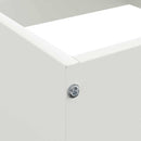 vidaXL Fűszegélyezés 6 pcs Fehér 40 x 40 x 13 cm Acél