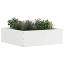 vidaXL Fűszegélyezés 6 pcs Fehér 40 x 40 x 13 cm Acél