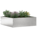 vidaXL Fűszegélyezés 6 pcs Ezüst 40 x 40 x 13 cm Rozsdamentes acél
