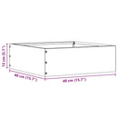 vidaXL Fűszegélyezés 6 pcs Ezüst 40 x 40 x 13 cm Rozsdamentes acél