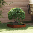 vidaXL Fűszegélyezés Rozsdás 40 x 40 x 13 cm Időjárásálló acél