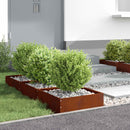 vidaXL Fűszegélyezés Rozsdás 40 x 40 x 13 cm Időjárásálló acél