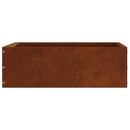 vidaXL Fűszegélyezés Rozsdás 40 x 40 x 13 cm Időjárásálló acél