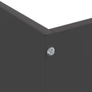 vidaXL Fűszegélyezés 6 pcs Fekete 50 x 50 x 13 cm Acél