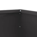 vidaXL Fűszegélyezés 6 pcs Fekete 50 x 50 x 13 cm Acél