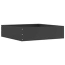 vidaXL Fűszegélyezés 6 pcs Fekete 50 x 50 x 13 cm Acél