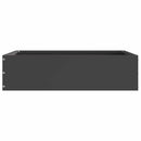vidaXL Fűszegélyezés 6 pcs Fekete 50 x 50 x 13 cm Acél