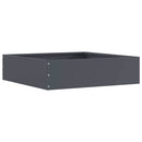vidaXL Fűszegélyezés 6 pcs Antracit 50 x 50 x 13 cm Acél