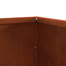 vidaXL Fűszegélyezés Rozsdás 50 x 50 x 13 cm Időjárásálló acél