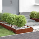vidaXL Fűszegélyezés 6 pcs Rozsdás 50 x 50 x 13 cm Időjárásálló acél