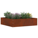 vidaXL Fűszegélyezés 6 pcs Rozsdás 50 x 50 x 13 cm Időjárásálló acél