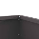 vidaXL Fűszegélyezés 6 pcs Fekete 60 x 60 x 13 cm Acél