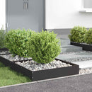 vidaXL Fűszegélyezés 6 pcs Fekete 60 x 60 x 13 cm Acél
