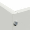 vidaXL Fűszegélyezés Fehér 60 x 60 x 13 cm Acél
