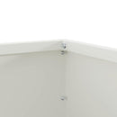 vidaXL Fűszegélyezés Fehér 60 x 60 x 13 cm Acél