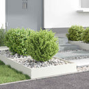 vidaXL Fűszegélyezés Fehér 60 x 60 x 13 cm Acél