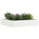 vidaXL Fűszegélyezés Fehér 60 x 60 x 13 cm Acél