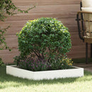 vidaXL Fűszegélyezés 6 pcs Fehér 60 x 60 x 13 cm Acél