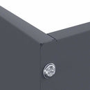 vidaXL Fűszegélyezés 6 pcs Antracit 60 x 60 x 13 cm Acél