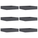 vidaXL Fűszegélyezés 6 pcs Antracit 60 x 60 x 13 cm Acél