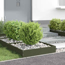 vidaXL Fűszegélyezés 6 pcs Olajzöld 60 x 60 x 13 cm Acél