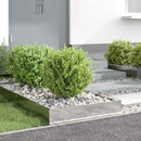 vidaXL Fűszegélyezés Ezüst 60 x 60 x 13 cm Rozsdamentes acél
