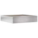 vidaXL Fűszegélyezés Ezüst 60 x 60 x 13 cm Rozsdamentes acél
