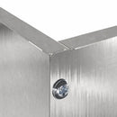 vidaXL Fűszegélyezés 6 pcs Ezüst 60 x 60 x 13 cm Rozsdamentes acél