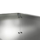 vidaXL Fűszegélyezés Ezüst 60 x 60 x 13 cm Horganyzott acél
