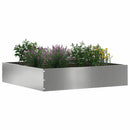 vidaXL Fűszegélyezés 6 pcs Ezüst 60 x 60 x 13 cm Horganyzott acél