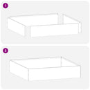 vidaXL Fűszegélyezés 6 pcs Rozsdás 60 x 60 x 13 cm Időjárásálló acél