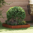 vidaXL Fűszegélyezés 6 pcs Rozsdás 60 x 60 x 13 cm Időjárásálló acél