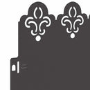 vidaXL Gyepszegélyek 10 pcs Fekete 103 x 0,05 x 22 cm Acél