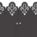 vidaXL Gyepszegélyek 20 pcs Fekete 103 x 0,05 x 22 cm Acél