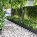 vidaXL Gyepszegélyek 30 pcs Fekete 103 x 0,05 x 22 cm Acél